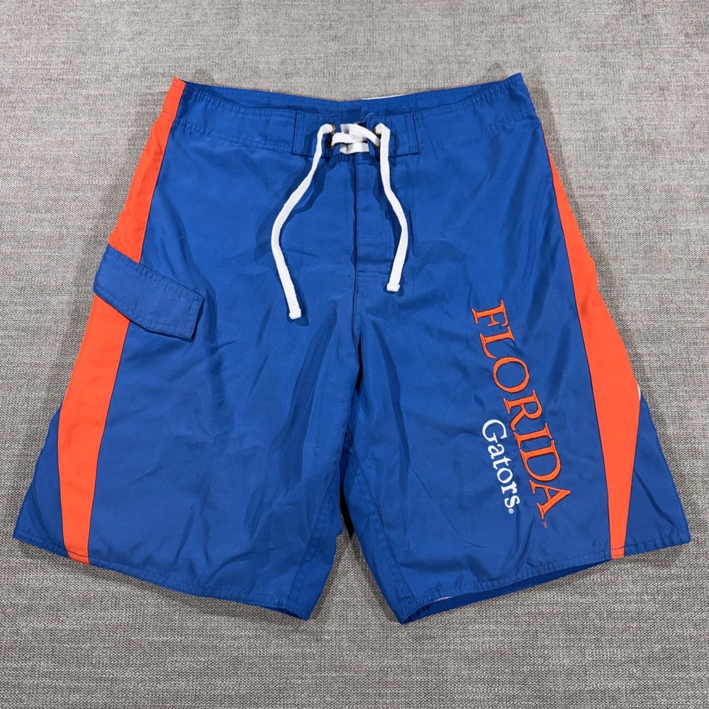 NCAA Florida Gators Board Shorts Mens‎ Medium Blue Orange Swim Trunks Excellent